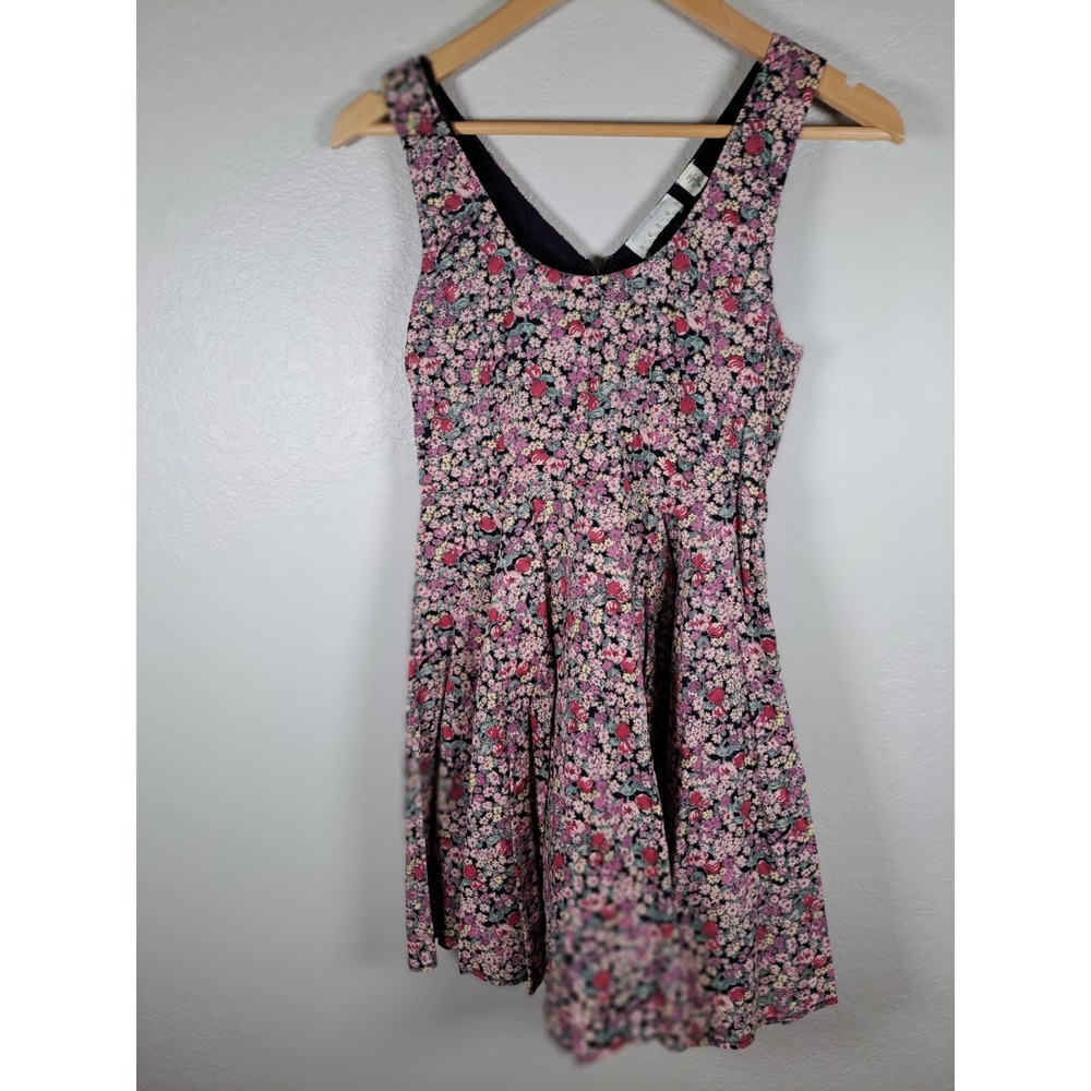 Kimchi & Blue Floral Mini Dress Pink Purple Ditsy Print Sleeveless Size S